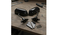 2 Pieces Aerodynamic Side Mirrors Universal Fit Retro Mirror Left and Right Pair Auto Part for Car Modifiers