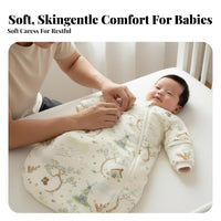 Anti-Kick Design Infant Sleepsuit Year-Round Wearable Blanket Temperature Regulating Sleep Sack Breathable for Newborns, Toddlers, Bedtime, Crib Use, Rest Time, Resttime