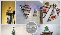 墙上置物架北欧铁艺壁挂简约创意书架隔板墙壁客厅装饰花架展示架