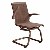 Cantilever Game Chair C-Shaped Base Indoor Seating Breathable Ergonomic Design for Mahjong Players, Offsite Workers