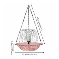 Hanging Bird Feeder Easy to Hang Hanging Bird Bath Weather Resistant for Patio
