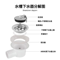 RV Sink Drainer Right Angle ABS Modern Minimalist
