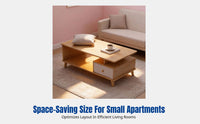 Small Apartment Tea Table, Nordic Coffee Table, Modern Minimalist, Living Room, Storage, Sofa Side Table