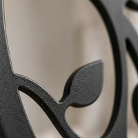 Cut Wall Art Decorative Cutout Black Metal Wall Plaque Easy to Hang for Entryway