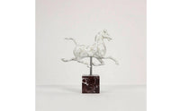 Horse Statue with Base Modern Tabletop Ornament Abstract for Interior Designers