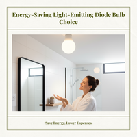 Water-resistant E27 LED bulb for showers