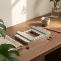 Attracting Docking Plate Silver Finish Rectangular Aluminum Plate Square Opening