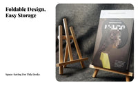 Foldable Bookrest Space-Saving Adjustable perusing Stand Stable assistance for Desk