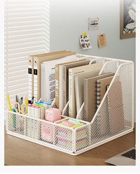Office Desktop Metal File Organizer Rack for Desk