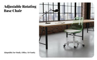 Clear Rolling Chair Transparent Design rotating Stool Armless for Students, Teens