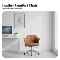 Upholstered rotate Chair Height Adjustable Upholstered Task Armchair Luxury Aesthetic Modern design for Students, Remote Workers