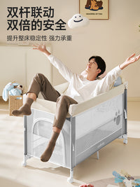 coolbaby婴儿床可折叠拼接大床新生儿宝宝床多功能可移动bb床9162
