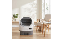 Compact Smart Self-Cleaning Cat Litter Box Raised Self-Cleaning Cat Litter Box for Apartments, Living Room