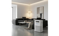 Tabletop Air Purifier White Electronic Air Purifier Home Appliance Vented Slatted Intake