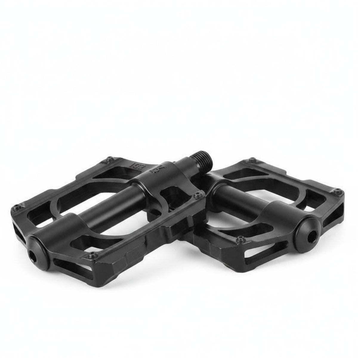 2 Pieces Universal Fit Aluminum Alloy Bike Pedals Anti-Slip Flat Platform Pedals
