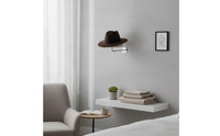 Hat Rack Wig Stand Wall-mounted Organizer with Hooks Metal Rack Display Stand Hemispherical Textile Head Fade-resistant Peel-proof Construction Suitable for Hairpiece Storage Entryways Retail Spaces