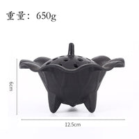 古典中式香薰炉波浪炉边多孔出香炉三足鼎立铸铁沉香炉厂家直供