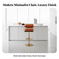 Adjustable rotating Bar Stool Modern Design Counter Chair Stable Wide Base for Pub