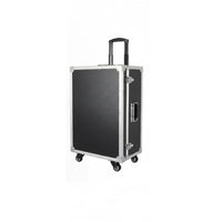 Wheeled Flight Case Removable Dividers Rolling Utility Chest for DIY Enthusiasts