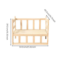 Elevated Cat Bed, Pet Cot, Washable, Calming, Indoor Pad