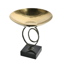 Metal Fruit Bowl with Stand Open Design for Reception Area