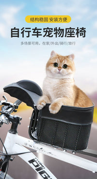 Pet Carrier Basket for Bicycles, Medium Dogs, Warm, Wipe-Clean, No Installation