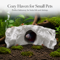 Aquarium Fish Tank Decor Hiding Cave for Small Fish and Shrimp