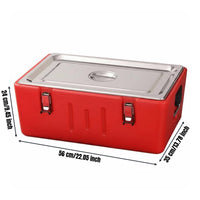 3 Compartment Food Warmer Keeps Hot or Cold Thermal Container Multi-Layer Construction Insulated Food Carrier for Restaurants, Picnic