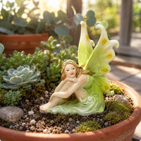 Flower Spirit Figurine Tabletop Outdoor Decor Compact for Garden, Patio