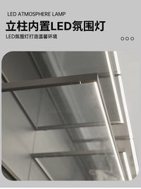 极简轻奢开放式衣柜铝合金壁挂式衣帽架卧室衣物收纳间步入式衣橱