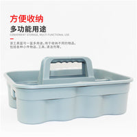 手提清洁篮工具篮塑料长方形收纳框酒店客房保洁小号工具箱杂物篮