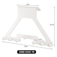 No-Drill Over-the-Door Wall Mounted Storage Rack with Hooks