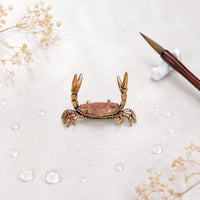 Weightlifting Crab Pen Stand Creative Design Desk Ornament Handmade Look