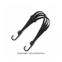 Motorcycle Fastening Strap Adjustable Helmet Bungee Strap Easy to Use Bungee Cord with Hooks for Electric Bikes, Travel