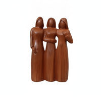 Figurine with Wood-Grain Finish Tabletop Resin Figurine Artful for Mantel