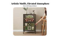 Multi-Tier baker's Rack utilitarian aesthetic Sideboard complimentarystanding Large Capacity for Apartment Dwellers