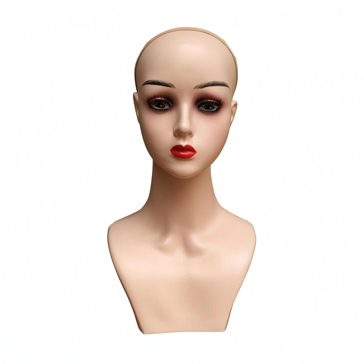 Mannequin Head Display Form Smooth Surface Hairpiece Display Head Easy to Use Sturdy