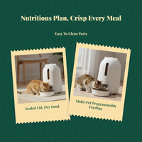 Programmable cat feeder with app control.
