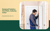 Reinforces wooden doors, easy install