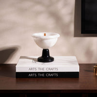 Marble Candle Holder Decorative Tabletop Art Piece