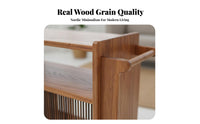 2-Tier Rolling Side Table Multi-Purpose 2-Tier Rolling Trolley for Small Areas