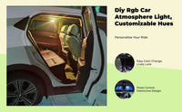 Cordless Car Door Light, RGB Motion Sensor, Waterproof