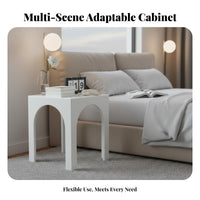 Arched End Table Arch Design Arched Nightstand Vintage Inspired for Living Room