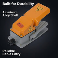 Industrial Momentary Foot Pedal Switch, CE Certified Heavy Duty Aluminum Foot Pe #variant:LF-31
