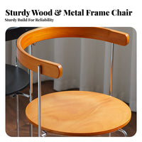 Foldable Woven Chair Nordic aesthetic Dining Seat Easy to Assemble for Small Spaces