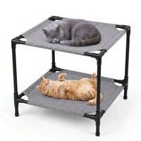 Cat Camping Cot Elevated Pet Bed, Oxford Cloth, Outdoor, Four Seasons