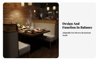 Woven Rear Dining Chair and Table Set Hong Asian Design Square Table and 4 Chairs Modern Design Curved Rear Rest