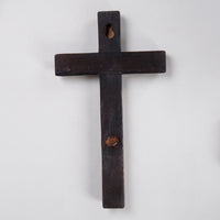 Nordic Style Wooden Cross Charcoal Black Vintage Hanging Decoration