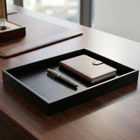 Reversible Jewelry Display Tray Shallow Accessory Organizer Tray Rectangular Storage Elegant for Vanity Table