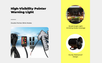 Directional LED Warning Light for Vehicle Emergency Use